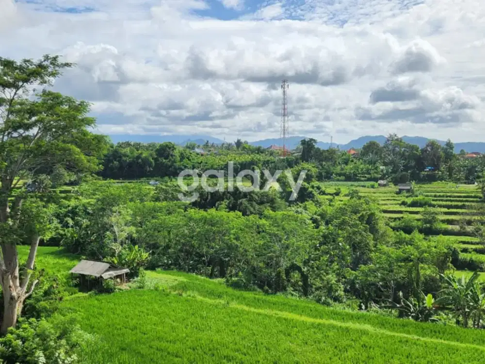 TANAH VIEW SAWAH & GUNUNG DEKAT PANTAI TULIKUP GIANYAR, BALI