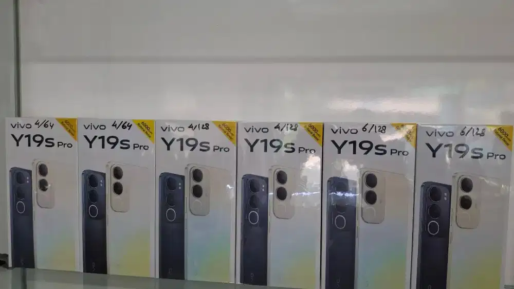 VIVO Y19s PRO RAM 12GB(6+6) INTERNAL 128GB. SEGEL 100% GARANSI RESMI