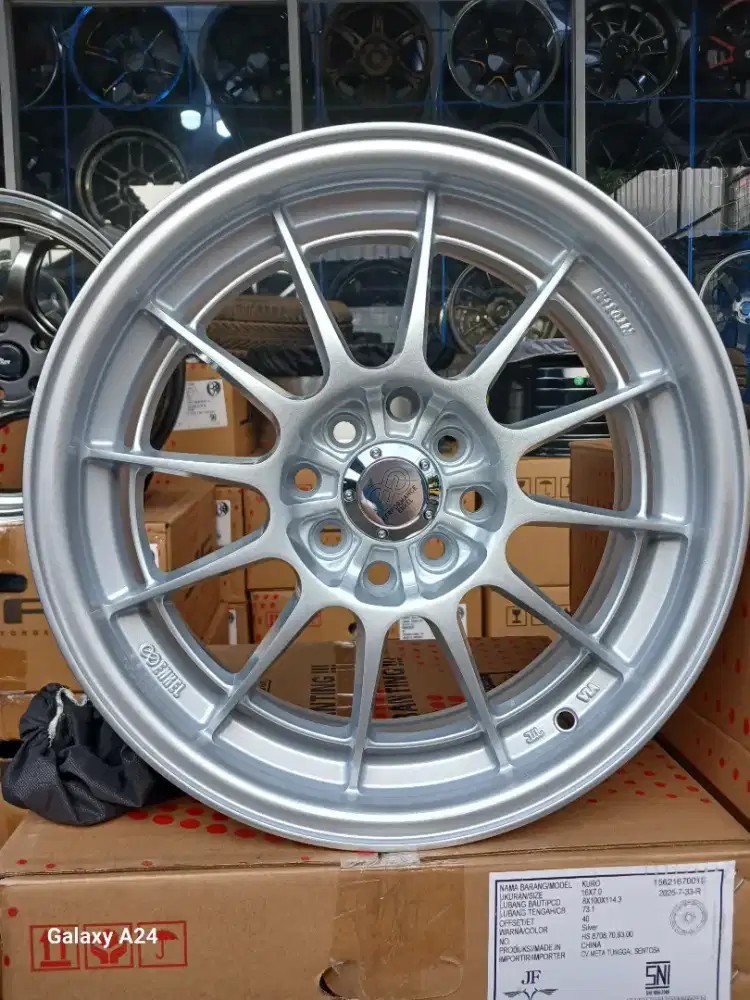 Velg enkei spider ring 16 lebar 7 pcd 4x100/114,3 ET 40 vios jazz