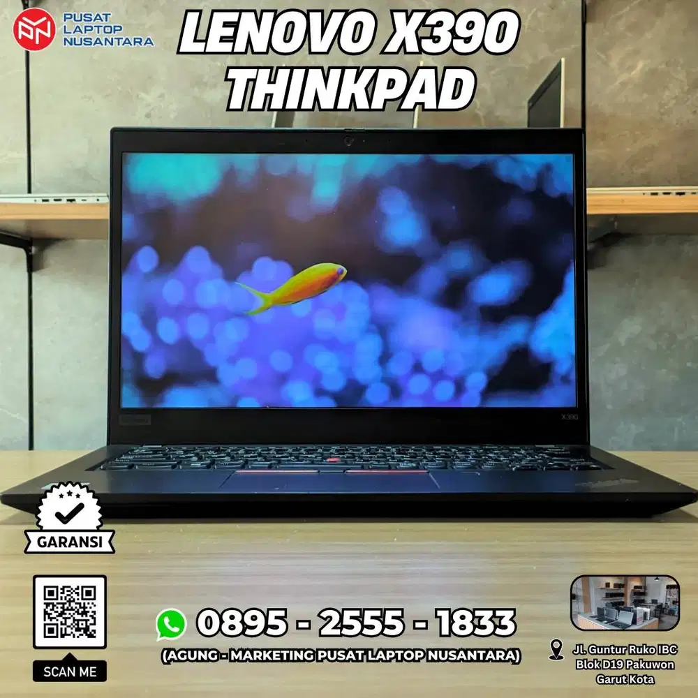 Lenovo X390 Thinkpad [Second ex Kantor] - Laptop Garut