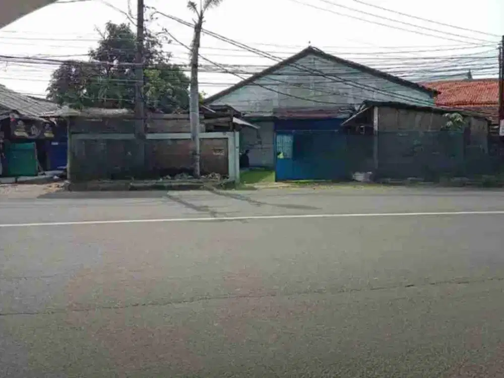 Dijual Cepat Gudang + Kontrakan 10 Pintu, Pinggir Jalan Raya, Dilalui Truck/Container, Dkt Toll Sentul
