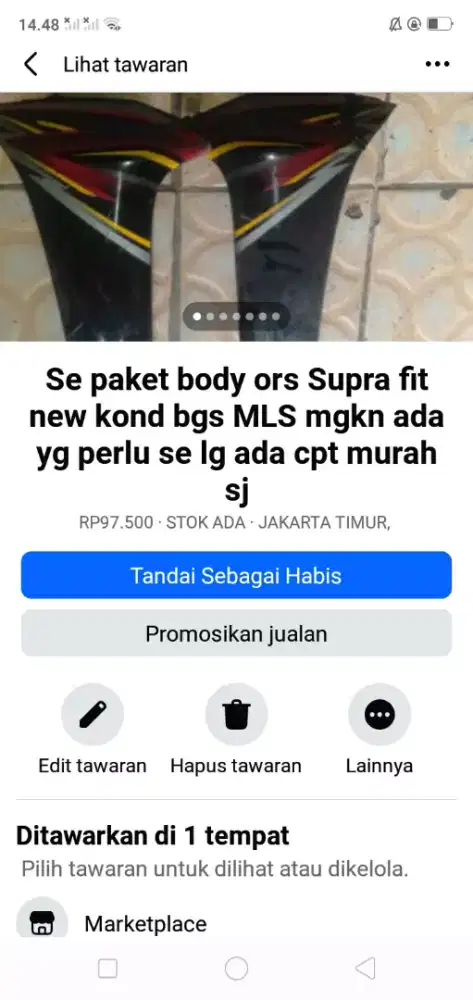 Se paket kelengkapan sepeda/motor brg ors bgs MLS mgkn ada yg perlu