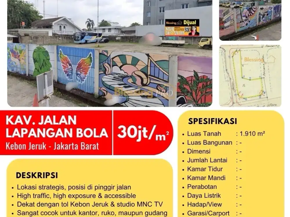 Dijual Kavling Kebon Jeruk