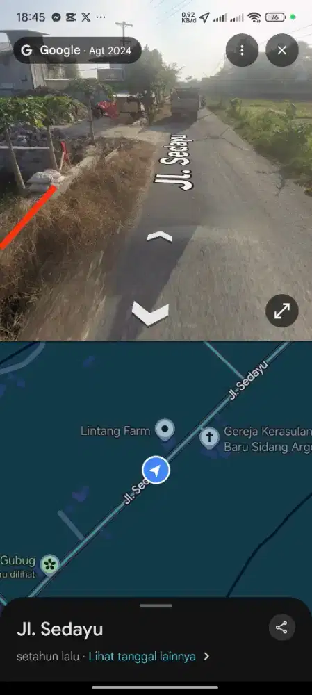 JUAL TANAH MURAH SHM PINGGIR JALAN ASPAL