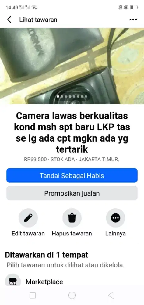 Camera lawas berkualitas kond msh spt baru shrg murah sj cpt dpt yah