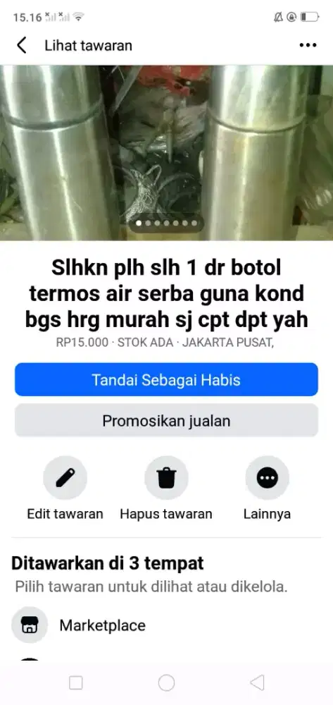 Slhkn plh slh 1 dr botol air minum utk ank2 BW ke sklh kond spt baru