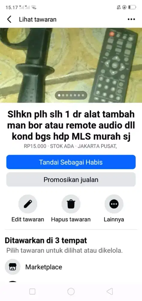 Slhkn lh slh 1 dr alat tmbh msn bor atau remote audio/tv hrg murah sj