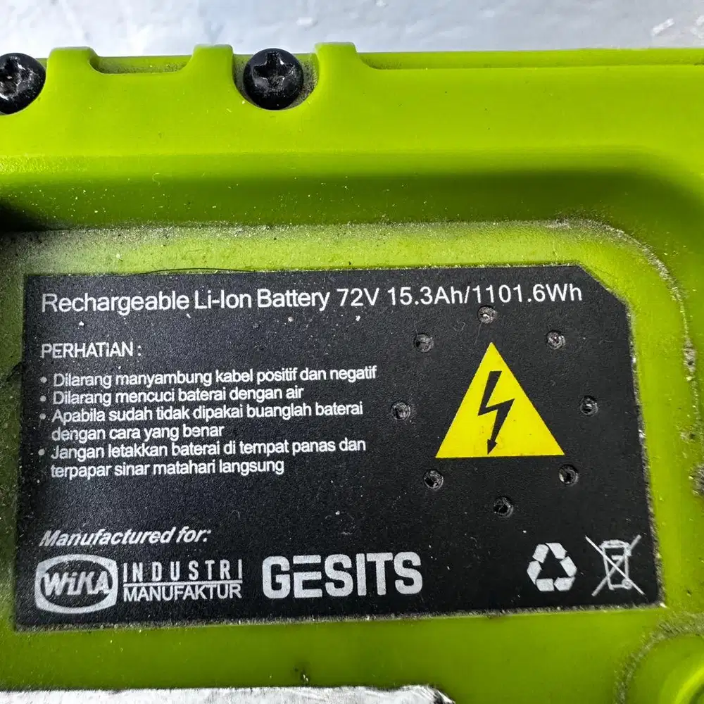Baterai GESITS 72V 15Ah