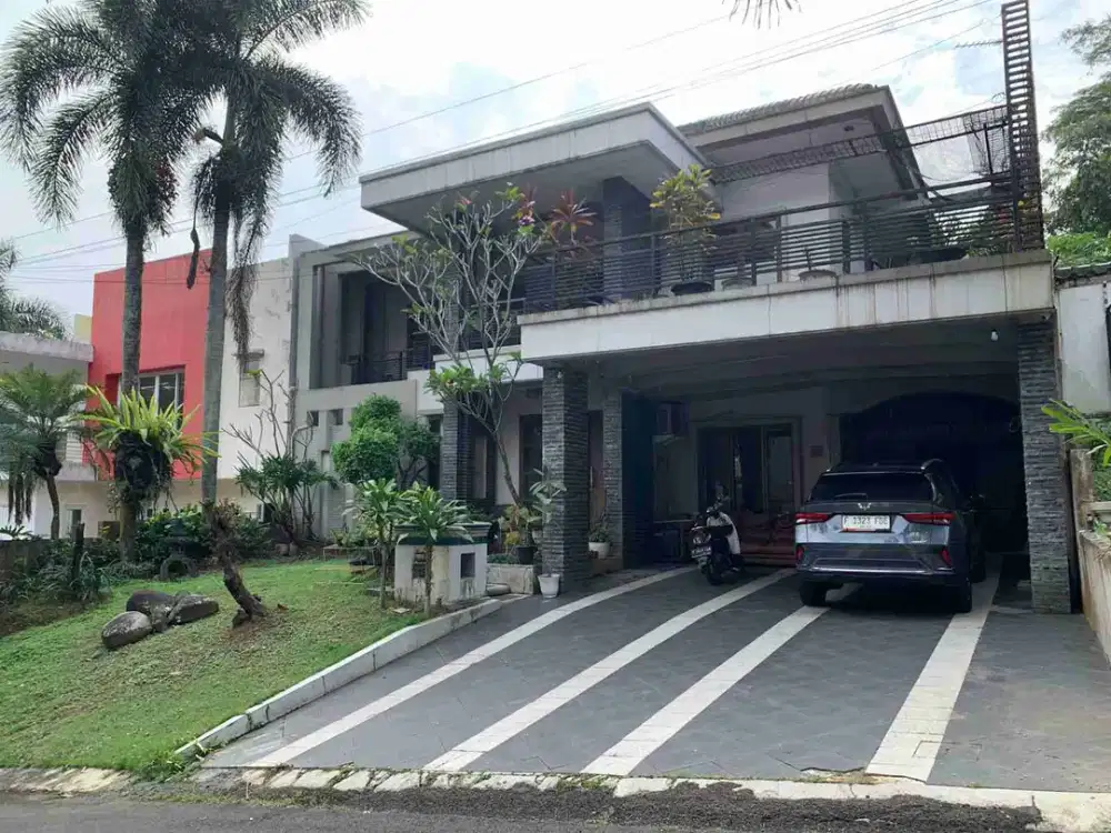 Rumah Sejuk 2 Lantai Sentul Full Furnish ada Kolam Renang di Bukit Golf Sentul
