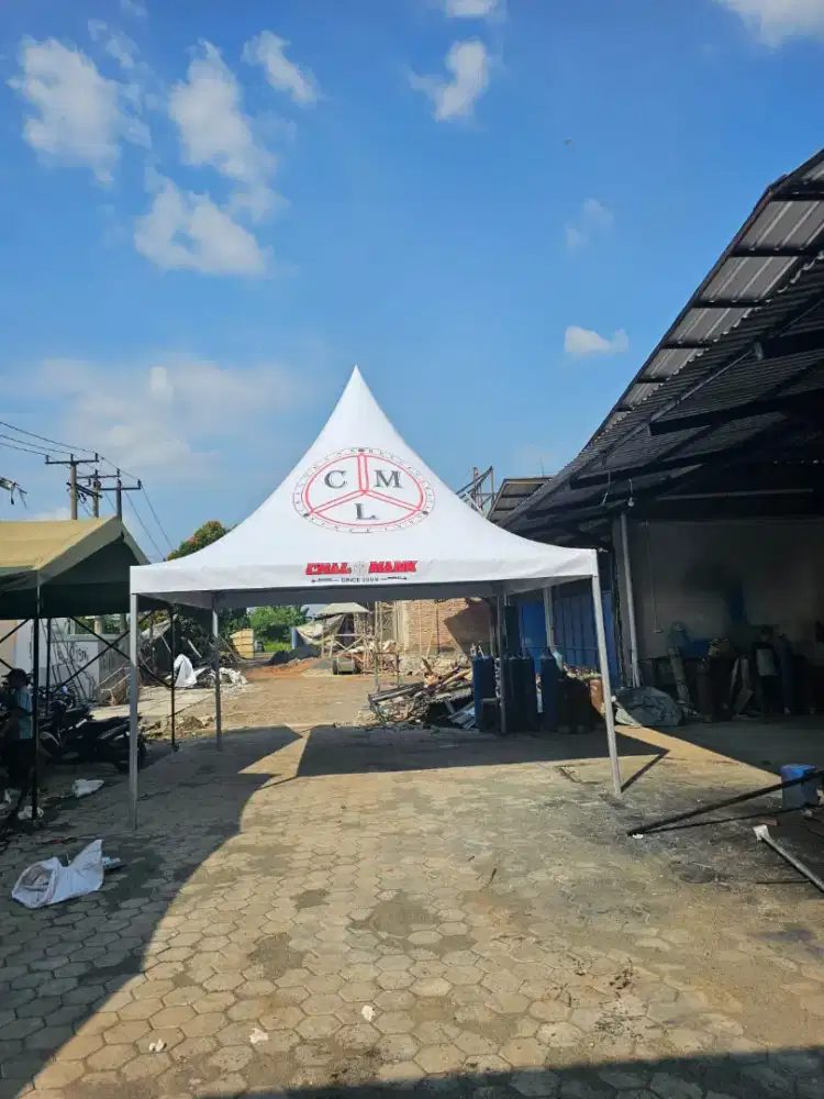 Jual Tenda Sarnafil 5x5 Baru plus branding logo