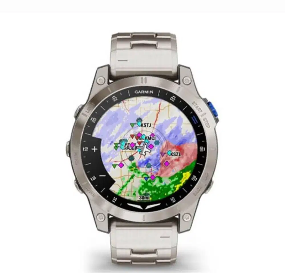 Jam Tangan GARMIN D2 MACH 1 Aviator (47mm) Titanium Second