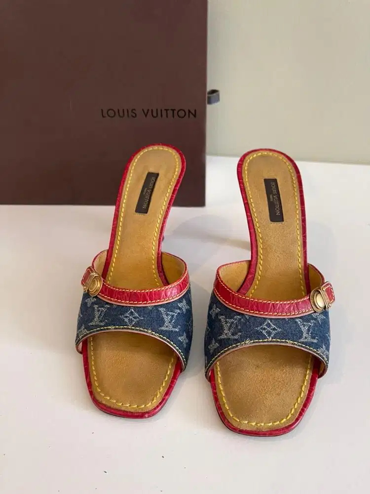 Sendal LV kitten heels / original