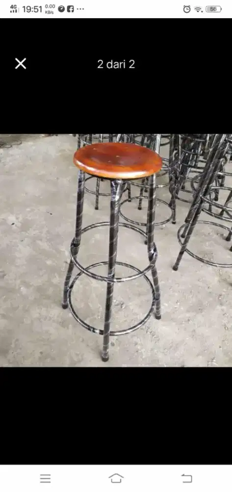 Kursi bar/konter 75cm