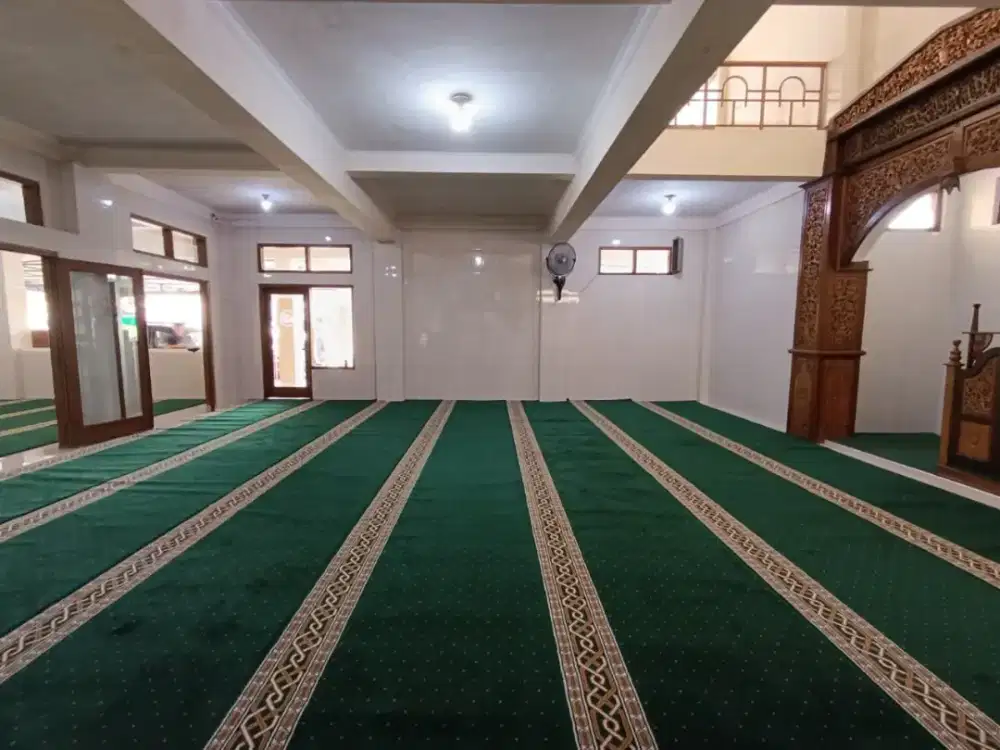 SEDIA KARPET MASJID LENGKAP DGN JASA PASANG RAPIH & PRESISI DI SBY
