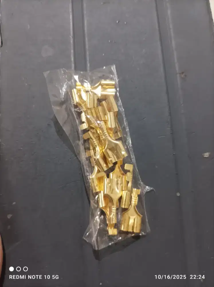 Skun kabel double female/cewek konektor bulat lihat diskripsi