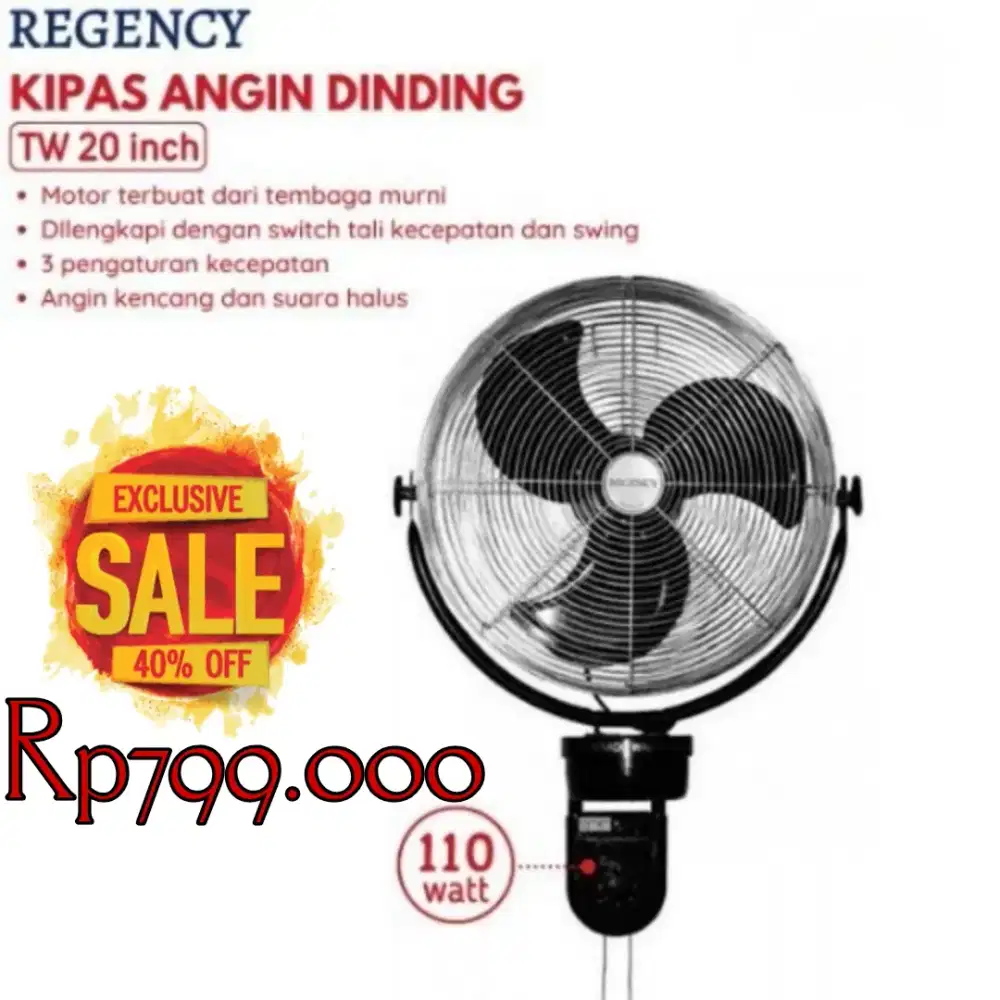 Kipas angin tembok ukuran besar