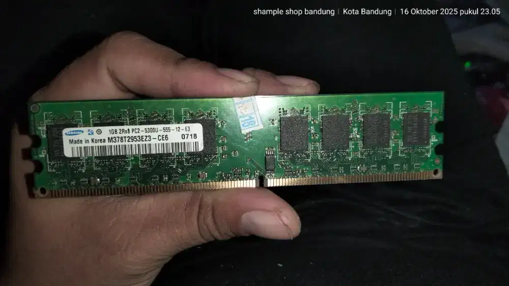 Ram SAMSUNG komputer/PC DDR2 1GB PC2 5300U