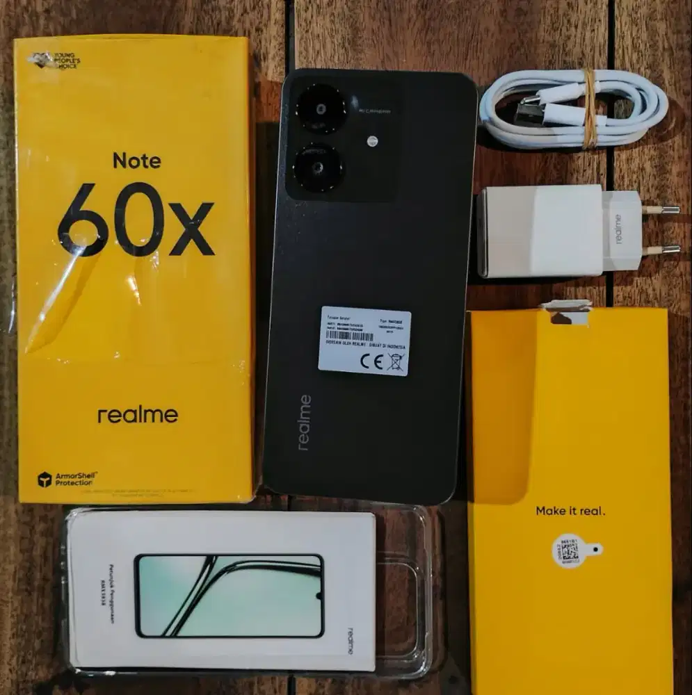 REALME NOTE 60x - RAM 4/128 GB || FULLSET ORIGINAL + GARANSI AKTIF