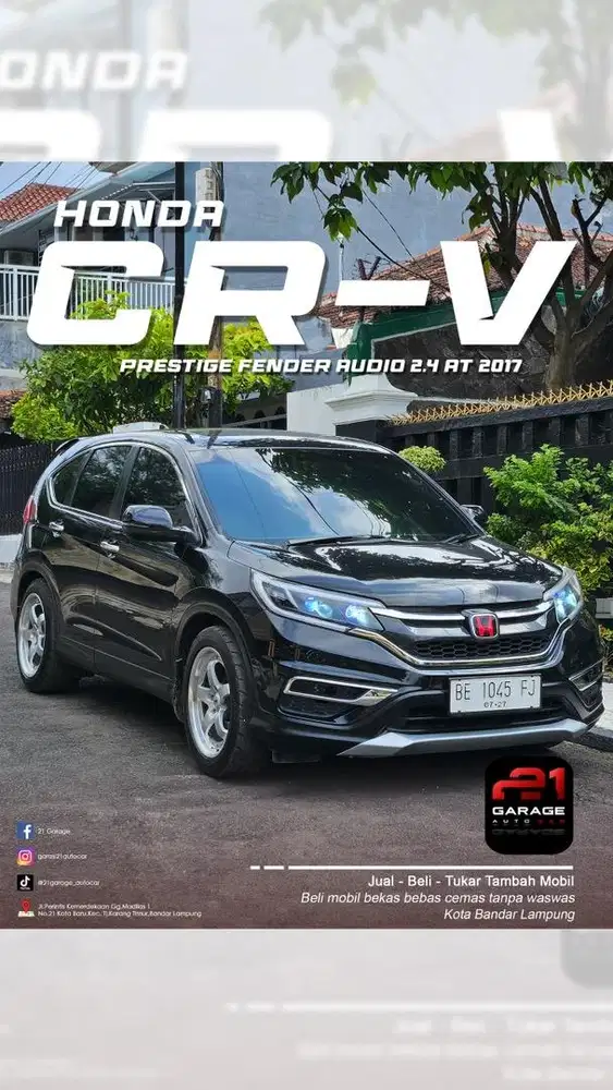 Honda crv 2017 prestige fender audio metik triptonic full istimewa
