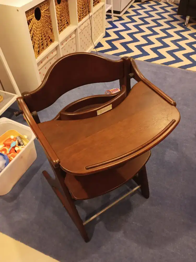 Mothercare High chair Plus Table for Children Natural Wood