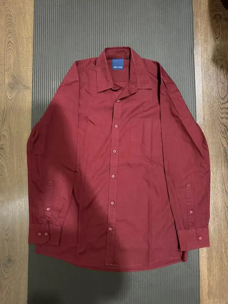 Kemeja Stanley Adams (Maroon)