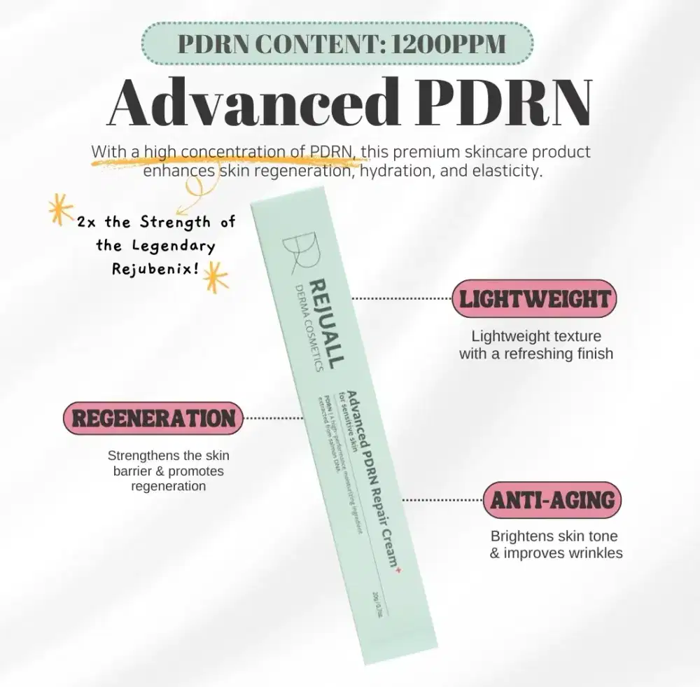 (READY STOCK)REJUALL CREAM PDRN RELIEF MOISTURIZER