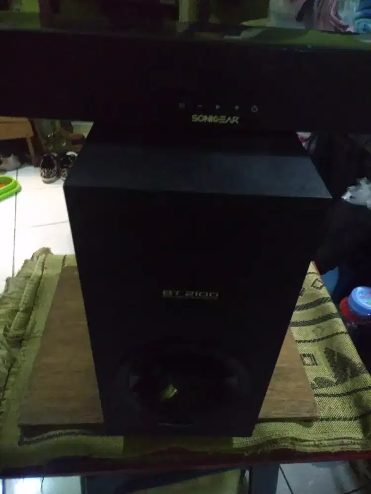 SONICGEAR SOUNDBAR SUBWOFEER BT2100 NORMAL NO MINUS TANPA DUS ATAU BOX