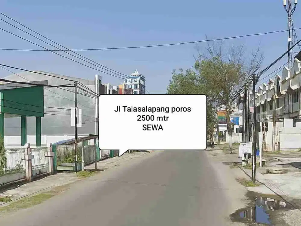 Lokasi Sewa jl Talasalapang Makassar 2500 MTR, dkt Alauddin cocok cafe resto