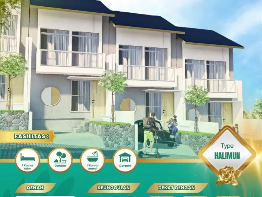 Rumah Dijual 2 Lantai Cihanjuang Harga 1 Lantai Bonus Umroh