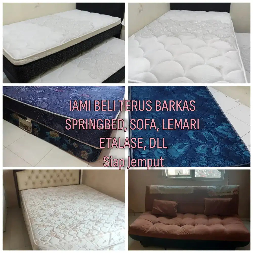 Kami Bayarin terus Barkas Springbed, Kasur busa, Sofa dan barkas lain