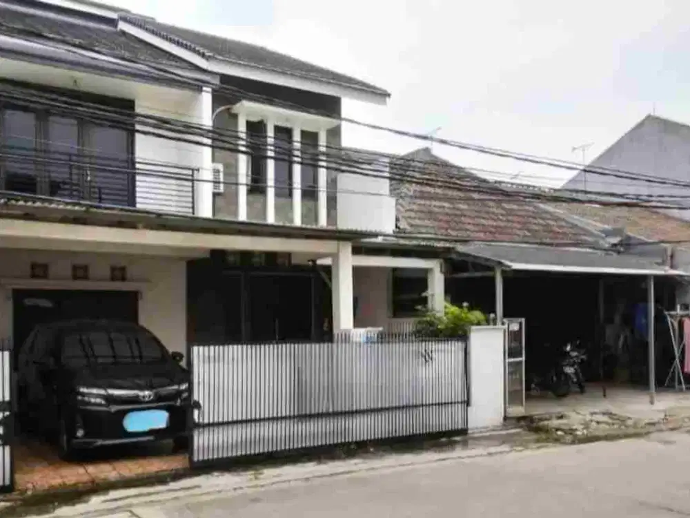 Dijual cepat murah rumah tinggal 2lantai+tempat usaha kios LT 215 LB 300 di pekayon