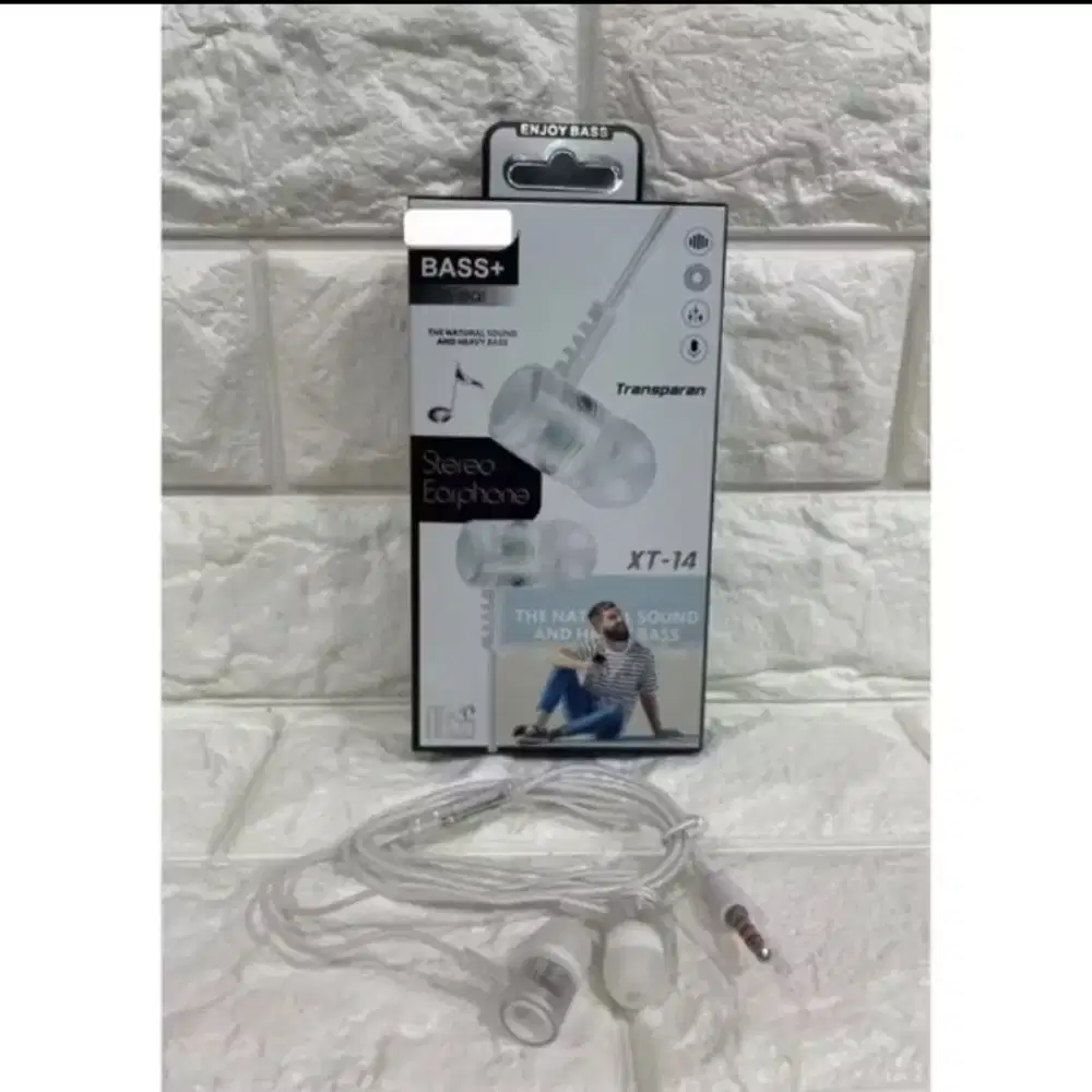 Headset Earphone Transparan