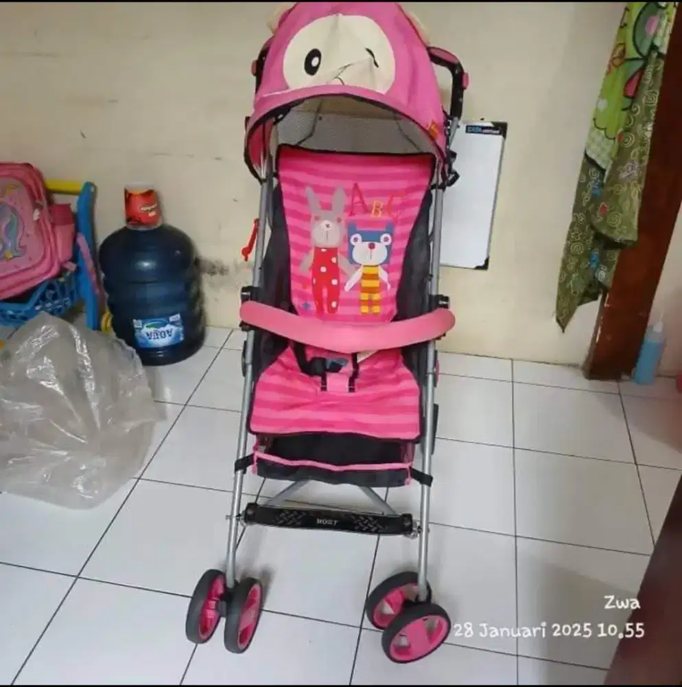 Stroller Baby warna pink