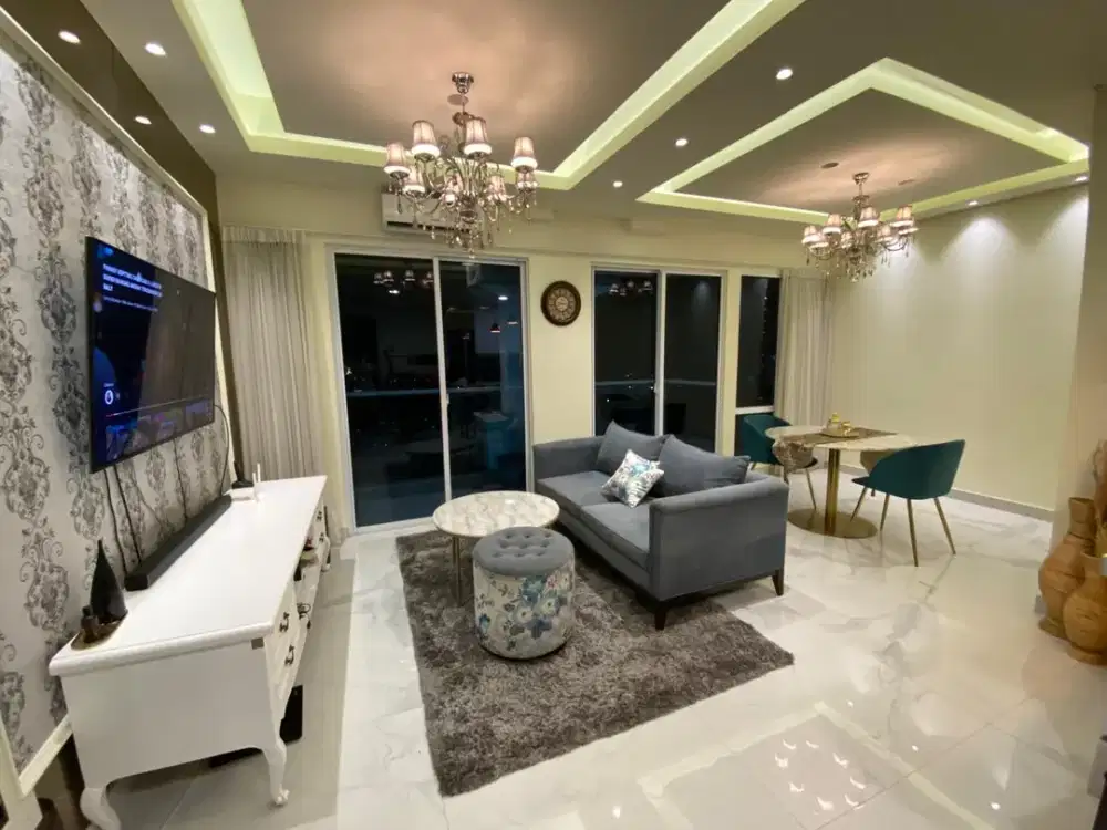 Spacious Modern Apartment with Stunning View for Sale in the Prestigious Puri Mansion Residence, High Floor