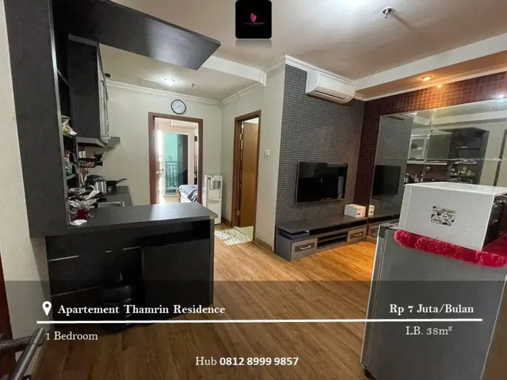 Disewakan Apartement Thamrin Residence High Floor 1BR Full Furnished