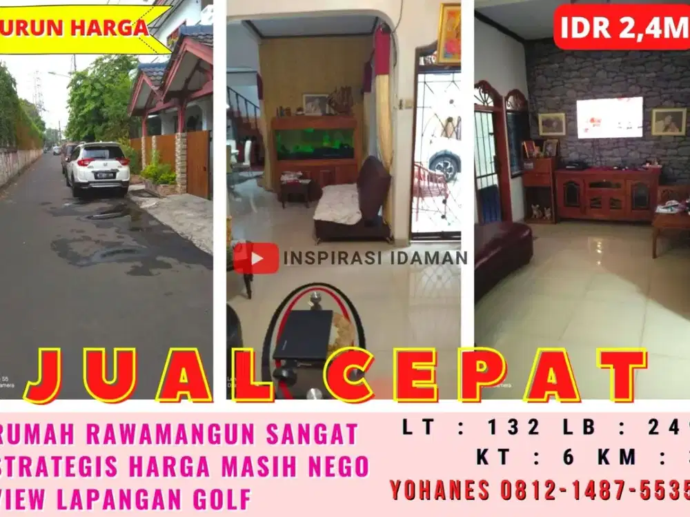 Rumah Rawamangun Sangat Strategis Harga Masih Nego Jalan 2 Mobil