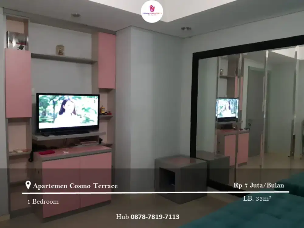 Disewakan Apartement Cosmo Terrace 1BR Full Furnished