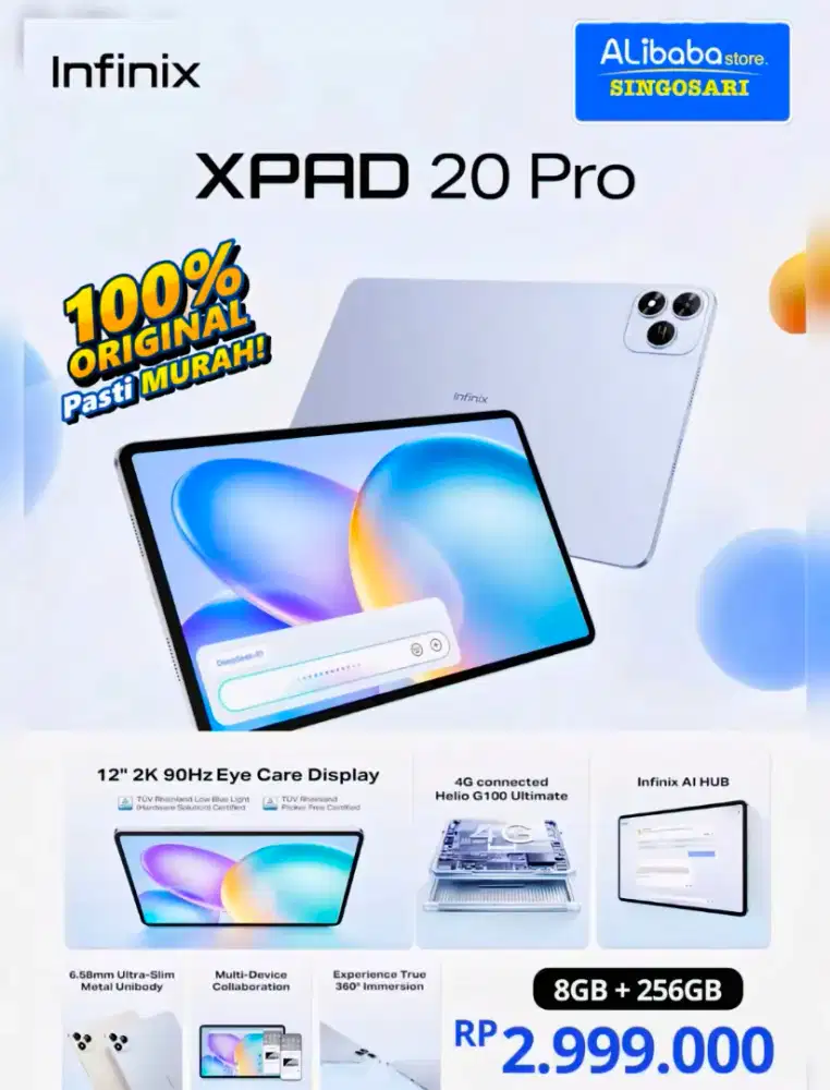 Gak Pake Ribet! Infinix XPad 20 Pro: Spek Gahar, Garansi Aman 1 Tahun.