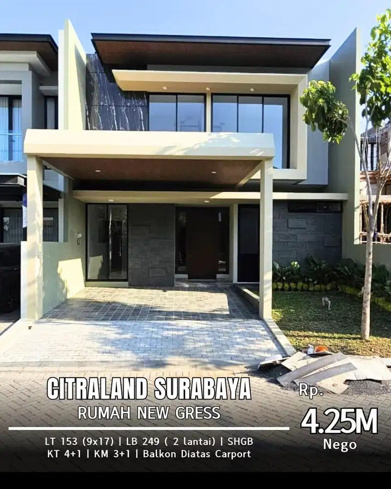 Rumah minimalis dekat pasar modern dan Gwalk