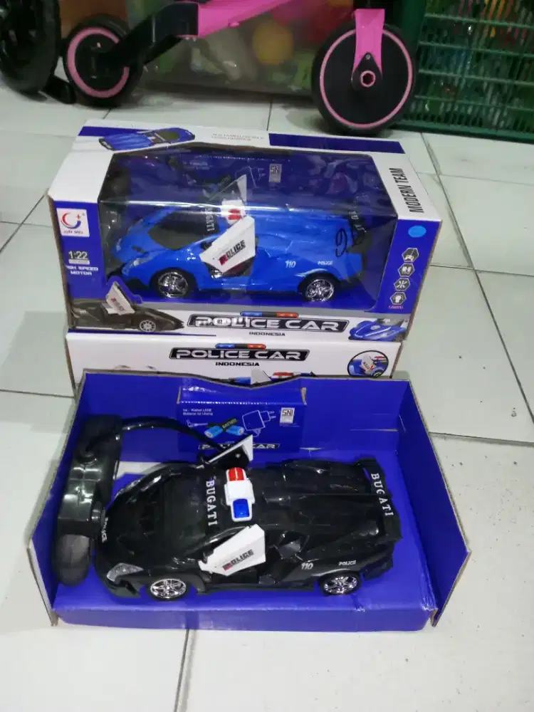 Mainan anak remot control polisi cas