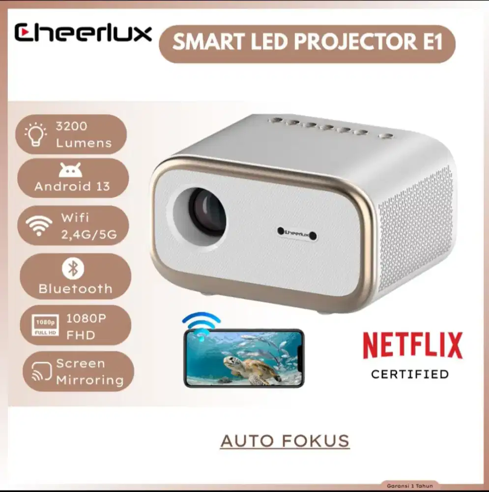 PROYEKTOR CHEERLUX E1 ANDROID