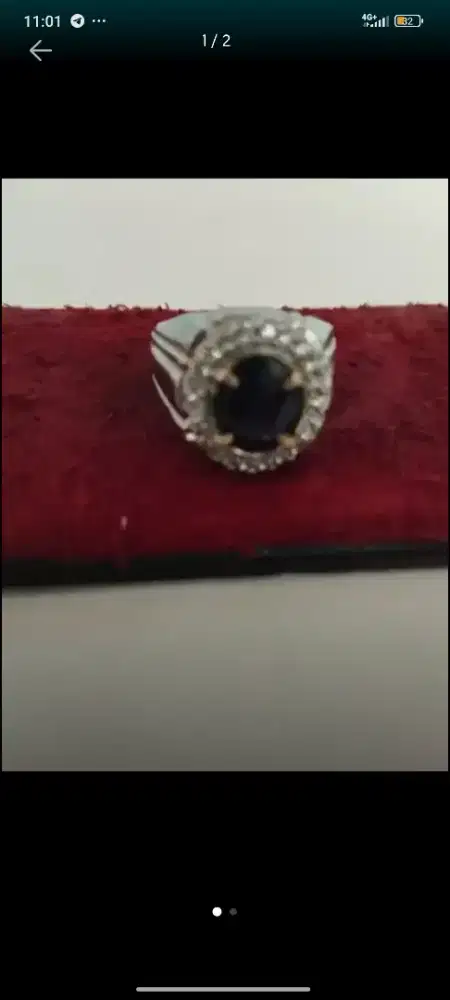 CINCIN ALPAKA BLUE SAFIR