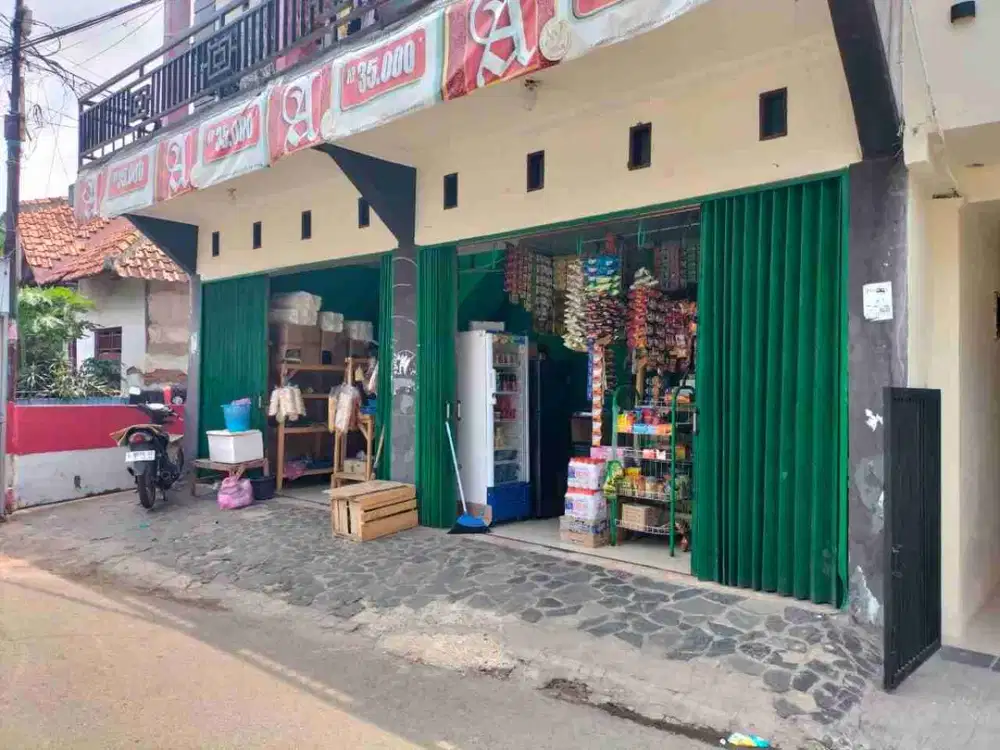 jual 2 ruko 2 lantai pinggir jalan surat SHM buat usaha