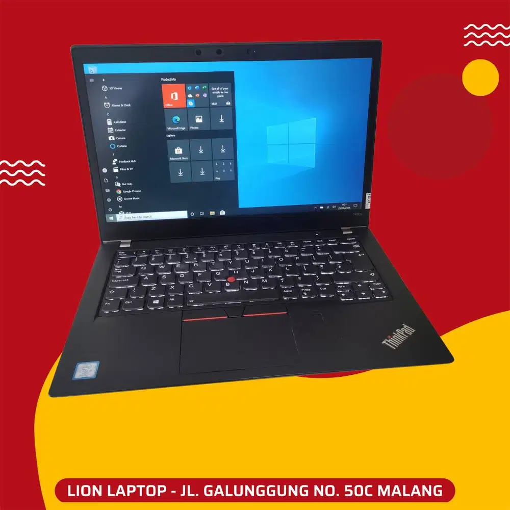 RAM 8GB Core i5 gen 8 Touchscreen Lenovo Thinkpad T480s SLIM [17|10]