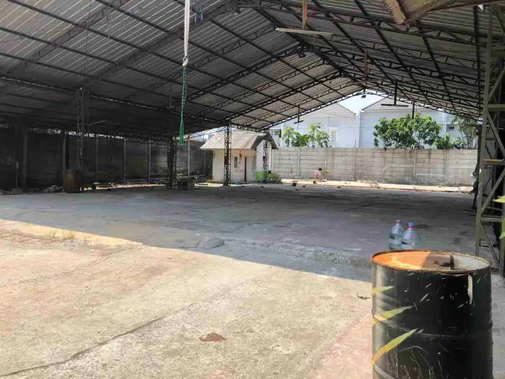 Dijual gudang dekat bsd di desa ciater serpong tangerang selatan