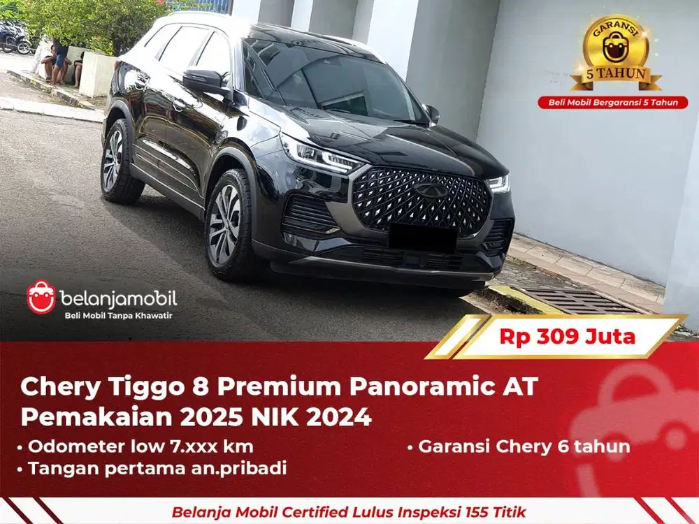 [ GARANSI 5TH ] Chery Tiggo 8 Premium Panoramic AT 2024/2025