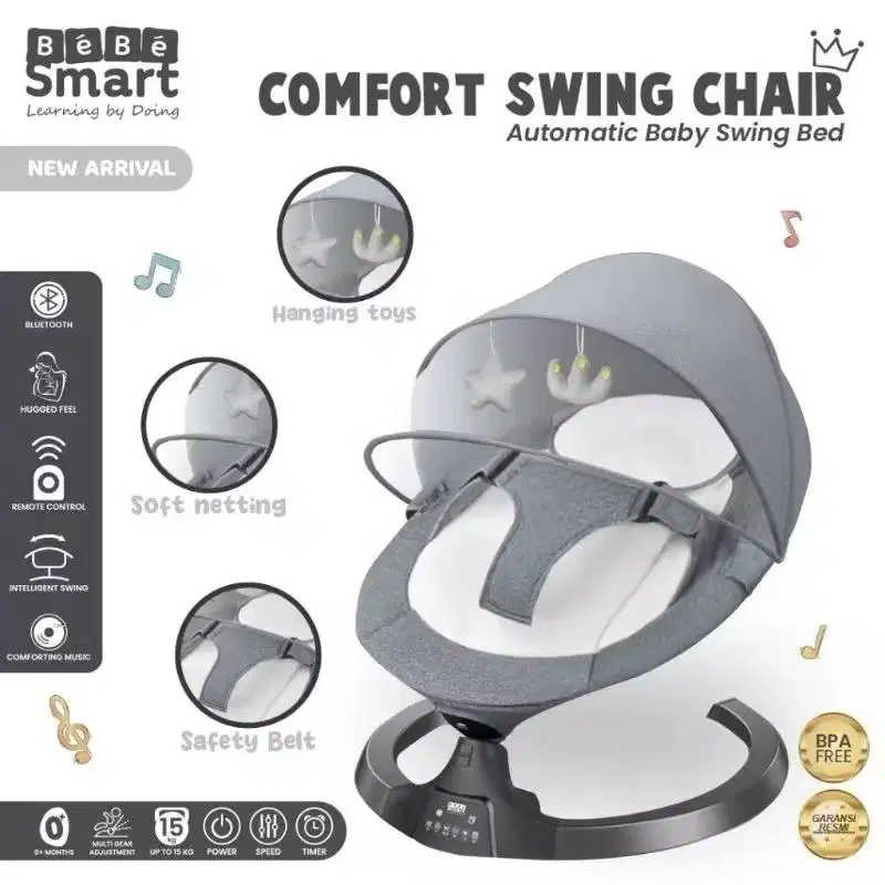 Bebe Smart Baby Swing Chair A Ayunan Bayi SECOND mulus hanya tes nyala