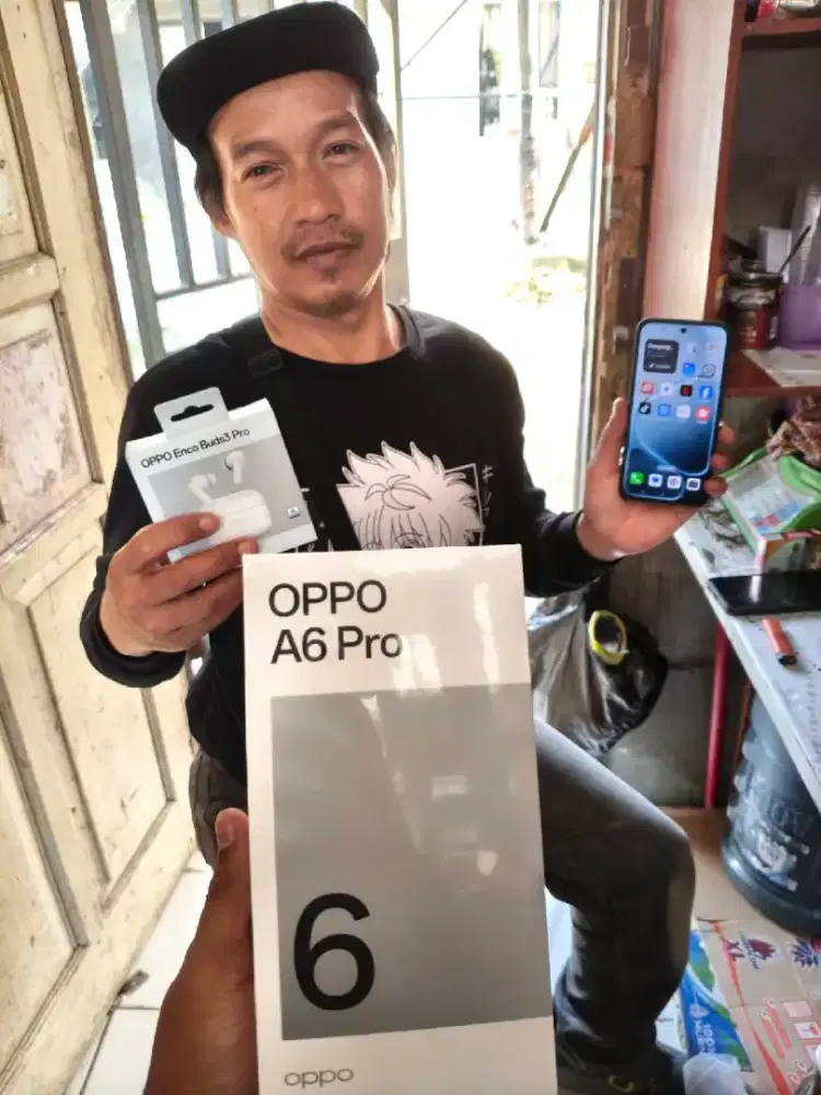 Oppo A6 Pro 8/256GB Gratis Enco Buds3 Pro COD Gratis Ongkir