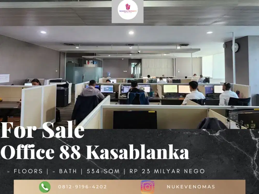 Dijual Office 88 Kasablanka Full Furnished SHM