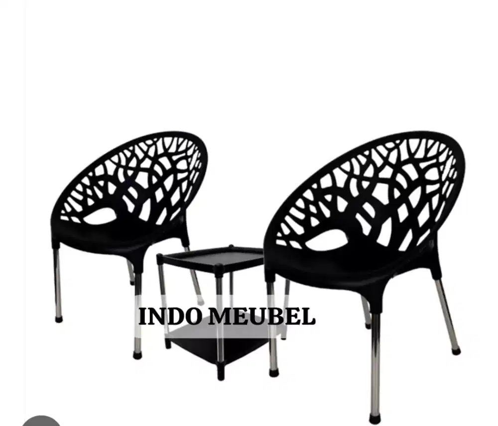 Set Kursi Tamu Premium Twinpan ( 2 Kursi+1 Meja) Kaki Sudah Stenlis